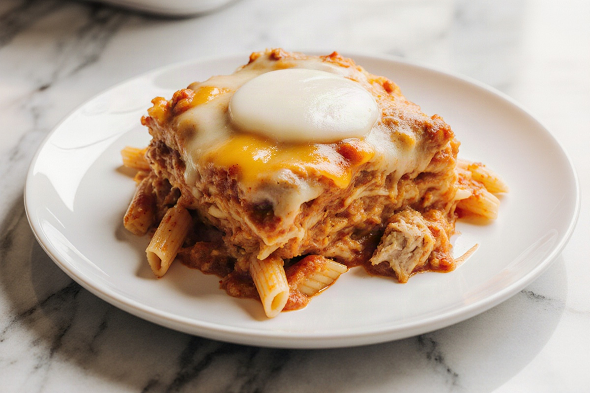 Spicy Southern Chicken Spaghetti Casserole