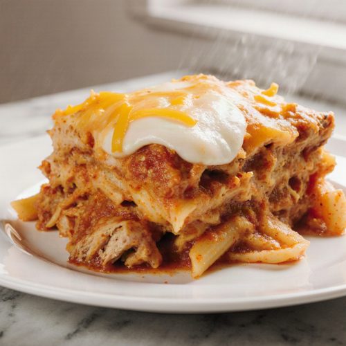 Spicy Southern Chicken Spaghetti Casserole
