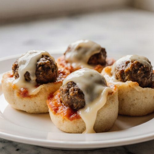 Cheesy Meatball Pockets
