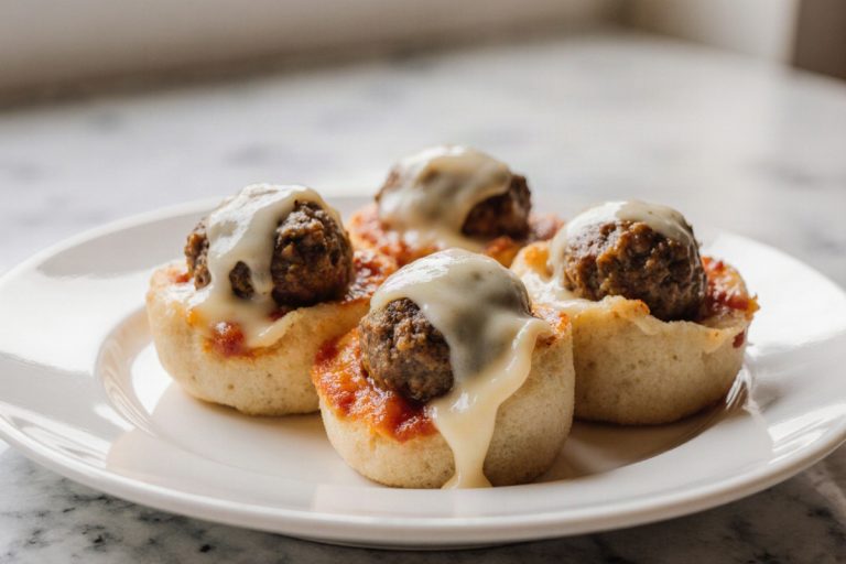 Cheesy Meatball Pockets