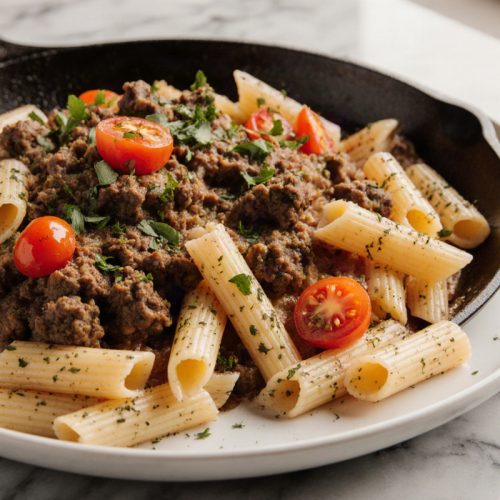 Chuckwagon Beef & Pasta Skillet