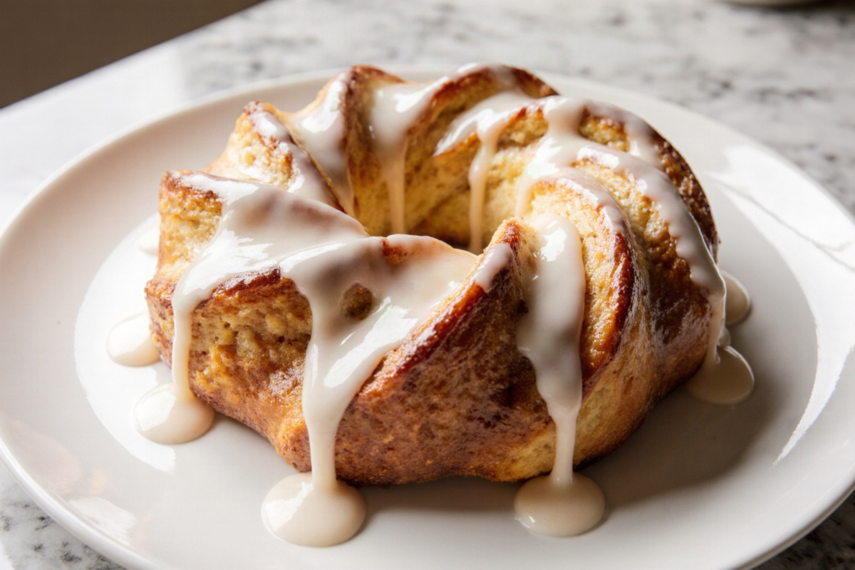 Cozy Apple Kringle with Vanilla Glaze