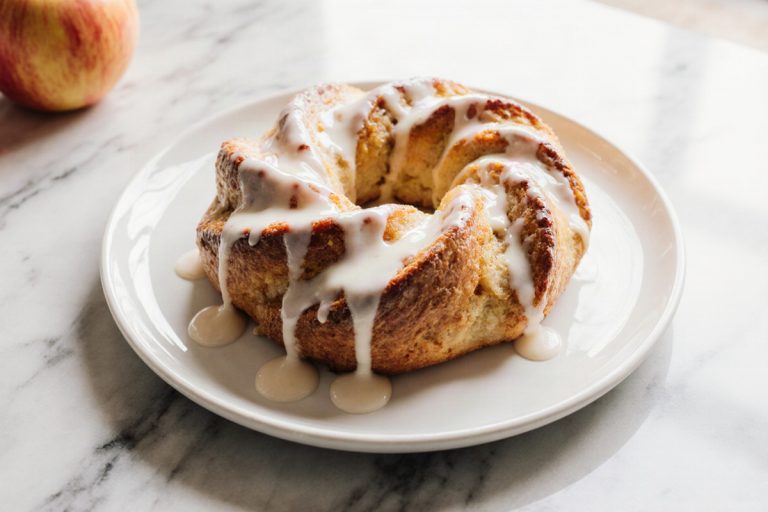 Cozy Apple Kringle with Vanilla Glaze