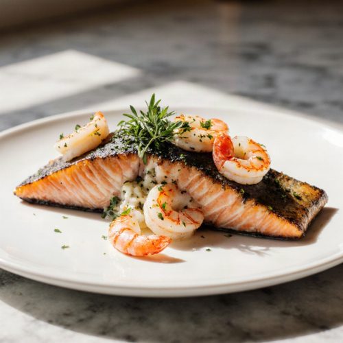 Crab and Shrimp Stuffed Salmon