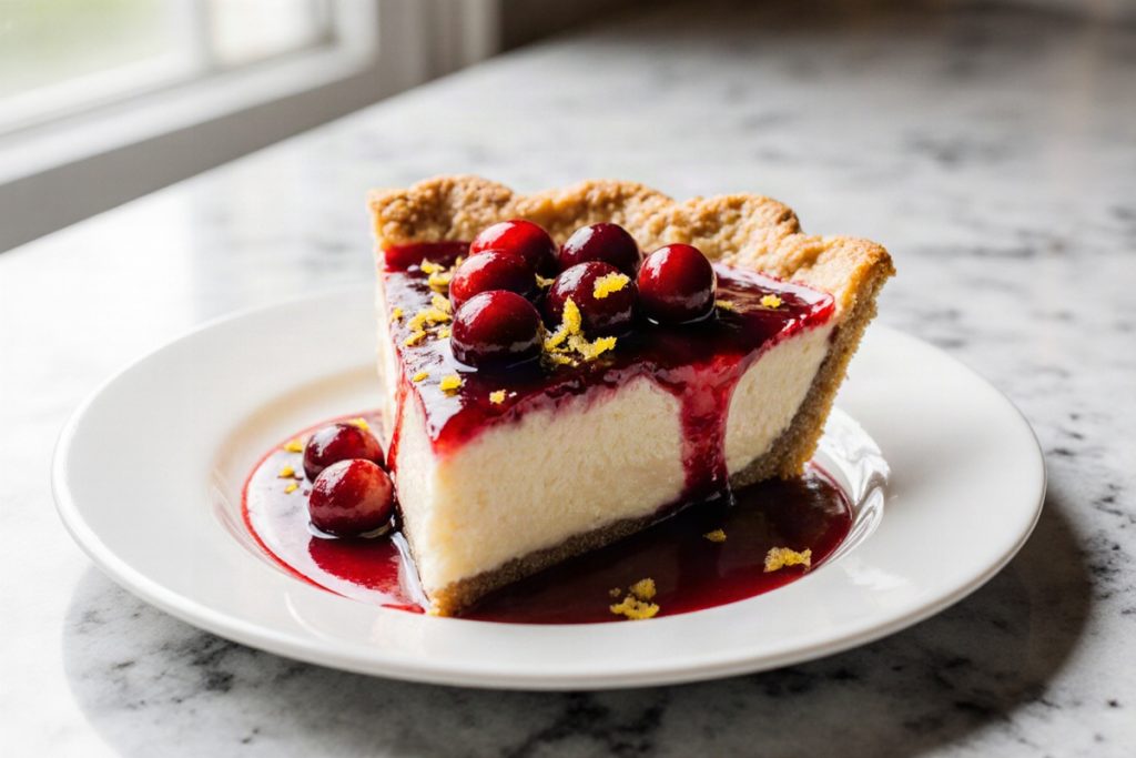Cranberry Custard Pie