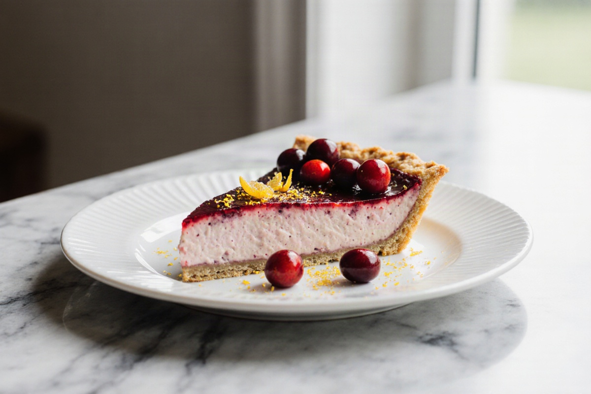 Cranberry Custard Pie