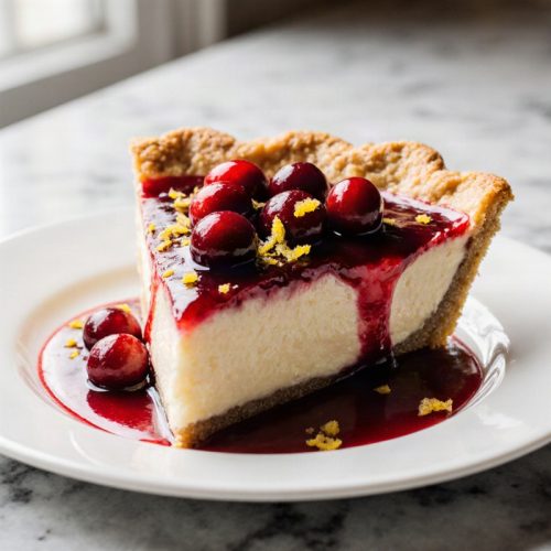 Cranberry Custard Pie