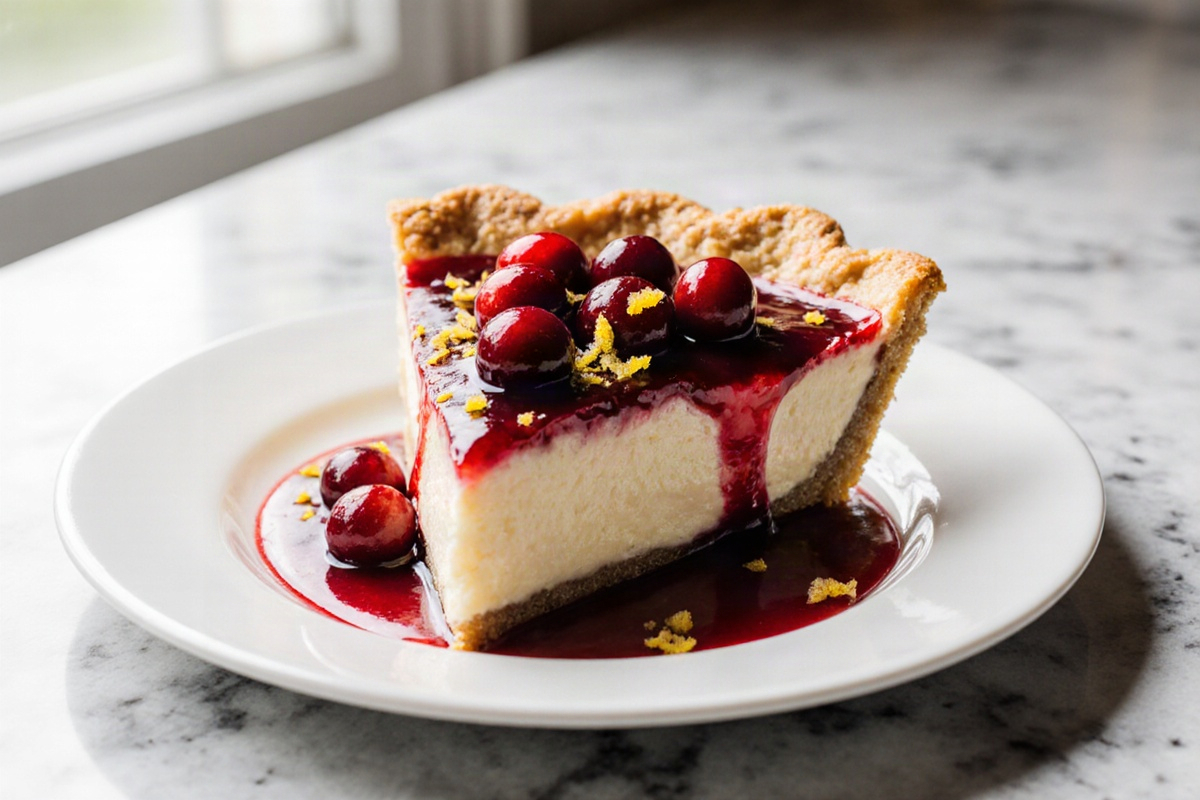Cranberry Custard Pie