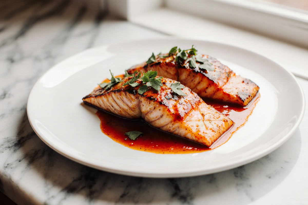 Creamy Roasted Red Pepper Salmon