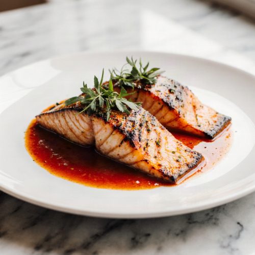 Creamy Roasted Red Pepper Salmon