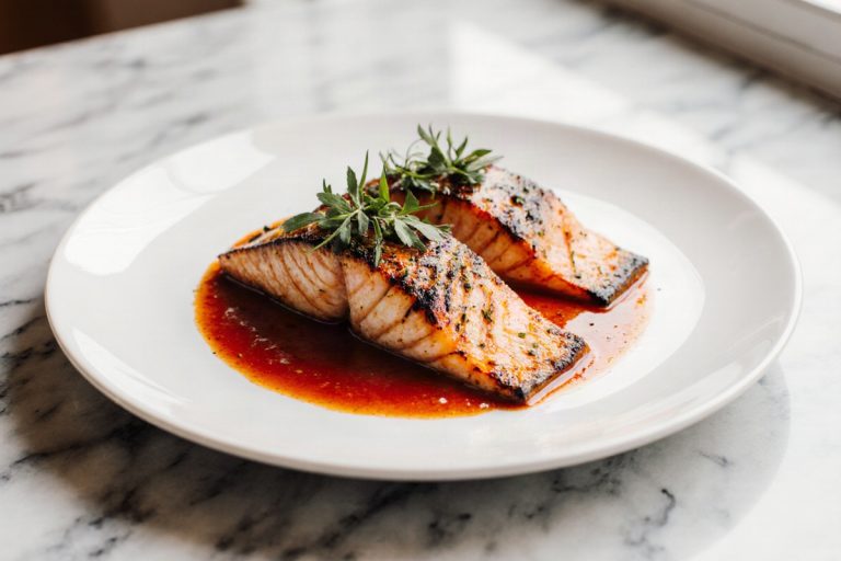 Creamy Roasted Red Pepper Salmon