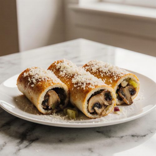 Air Fryer Mushroom Roll-Ups