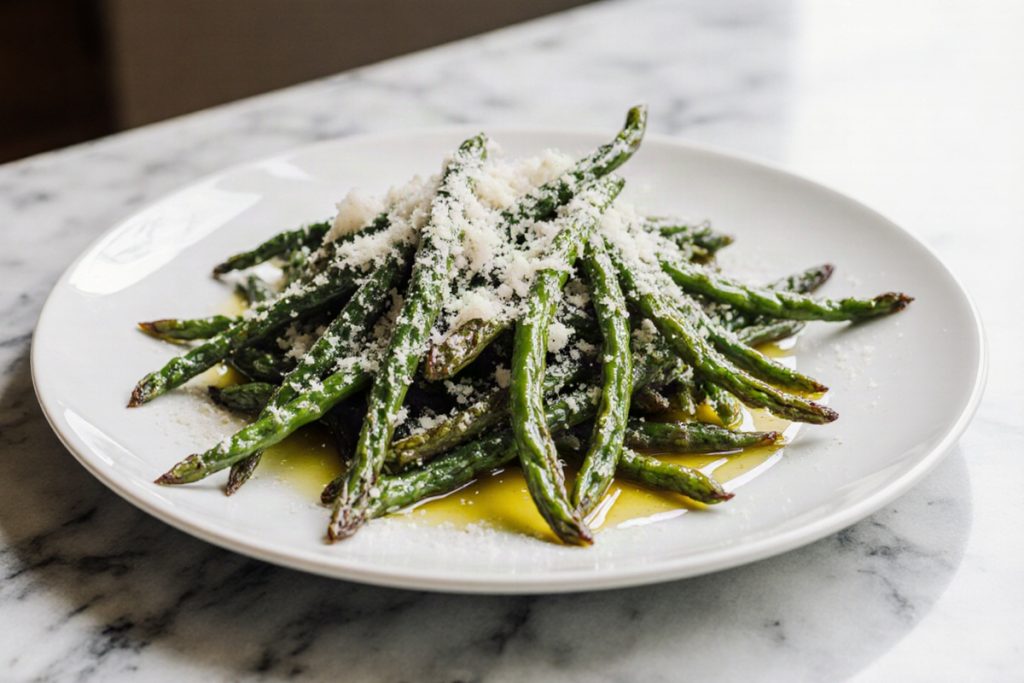 Air Fryer Parmesan Green Beans