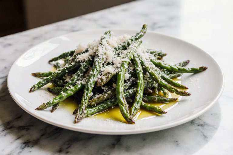 Air Fryer Parmesan Green Beans