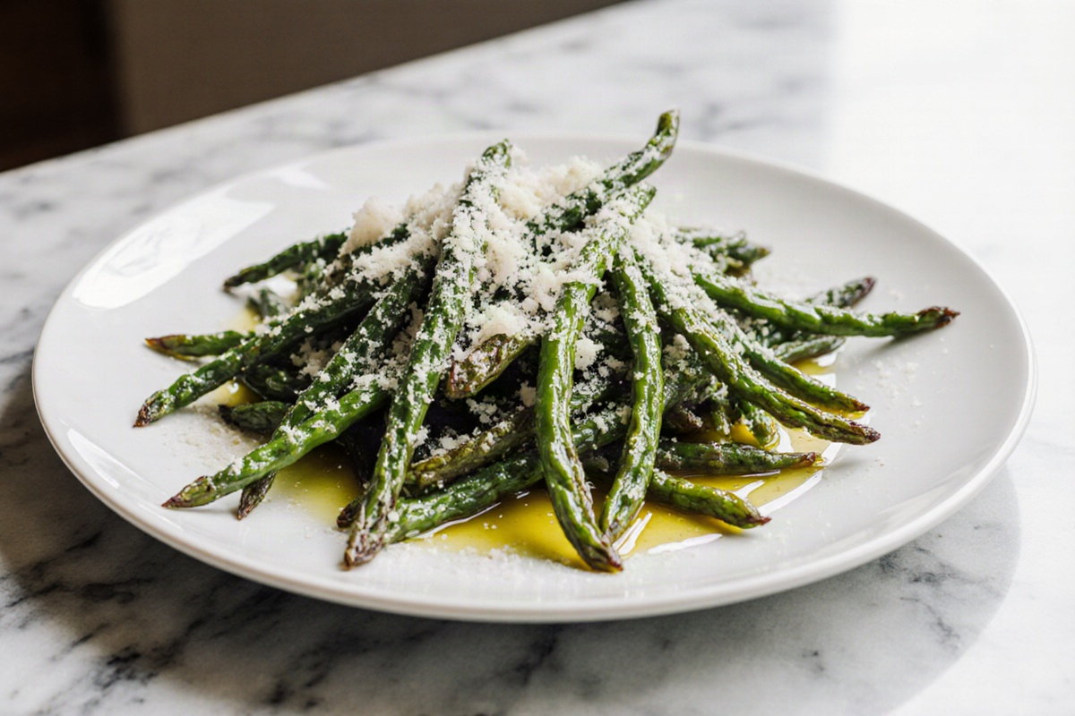 Air Fryer Parmesan Green Beans